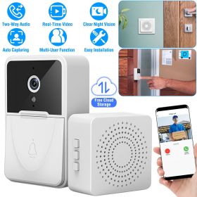 Smart Wireless Wi-Fi Video Doorbell Security Phone Door Bell Intercom Camera Door Bell Chime Two Way Audio Night Vision