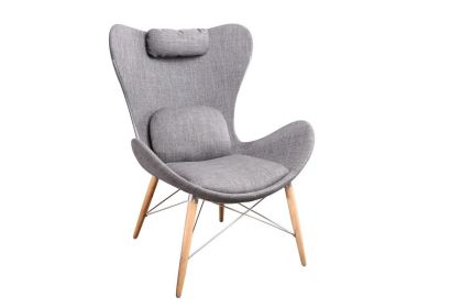 Britt Modern Grey Fabric Accent Chair