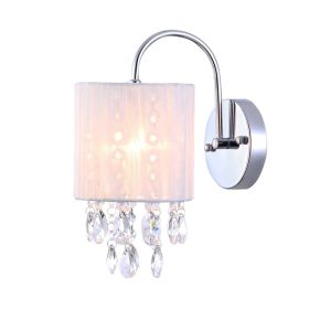 Winnona 1-light Wall Lamp 9-inch Chrome and Crystal