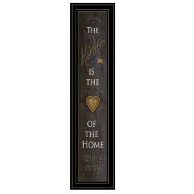 "Kitchen is the Heart of the Home" By Trendy Decor 4U, Ready to Hang Framed Print, Black Frame