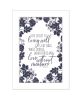 "The Secret to Living Well" by House Fenway, Ready to Hang Framed Print, White Frame