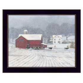 "The Home Place" by Bonnie Mohr, Ready to Hang Framed Print, Black Window-Style Frame