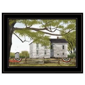 "Sweet Summertime House" by Billy Jacobs, Ready to Hang Framed Print, Black Frame