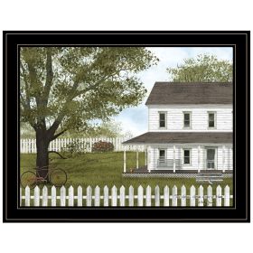 "Green, Green Grass of Home" by Billy Jacobs, Ready to Hang Framed Print, Black Frame