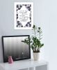"The Secret to Living Well" by House Fenway, Ready to Hang Framed Print, White Frame