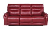 Top-Grain Leather Motion Set: Decadent Comfort, Contemporary Style, Wine or Coffee Color, Reclining with USB Control Panel