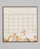 Calendar- Dry Erase Fridge Calendar. Organize your home or office. Beautiful, Floral Fridge Calendar
