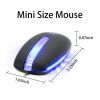 Mini Wired Mouse With Ergonomic Design Reduces Hand Fatigue Muscle Strain; USB Computer Mouse; Easy To Carry; Office And Home Mice