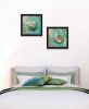 "Azurica I & Sea II" 2-Piece Vignette by Sophie 6, Ready to Hang Framed Print, Black Frame