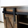 Rural sliding barn door storage cabinet, convenient, simple and easy to clean, can be placed in the kitchen, bathroom, living room