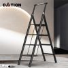 4 Step Ladder;  Retractable Handgrip Folding Step Stool with Anti-Slip Wide Pedal;  Aluminum Step Ladders 4 Steps;  300lbs Safety Household Ladder