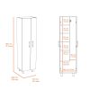 Safford 2 Piece Kitchen Set, Utility Sink Cabinet + Pantry Cabinet, White