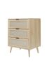 3 Drawer Cabinet, Suitable for Bedroom, Living Room, Study