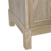 Modern 4-Door Cabinet with Mirrored Decorative Doors,for Bedroom,Living Room,Office,Easy Assembly, Wood Color
