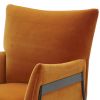 Divani Casa Joseph Modern Orange Fabric Accent Chair