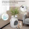 Smart Plant Cat Litter Box with Electronic Odor Removal and Sterilization
