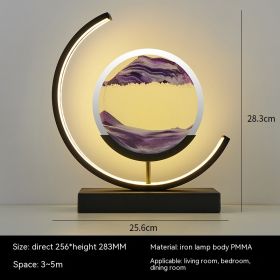 Chinese Style Decorative Glass Hourglass Table Lamp (Option: Colorful and Colorful Black-button switch-AU)