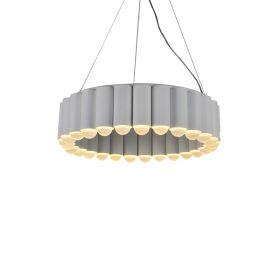 Nordic Chandelier Simple Modern Living Room Lamp Duplex Villa Bedroom Study (Option: White-61x15.5x200cm)