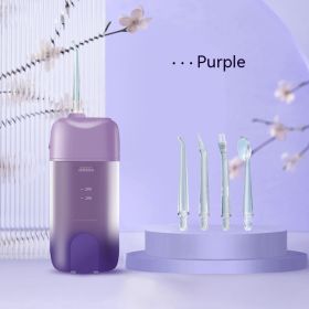 Telescopic Smart Electric Water Pick Portable Home (Option: Lavender Purple)