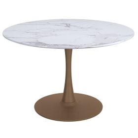 ZILO (Color: WHITE FAUX MARBLE/AGED GOLD)
