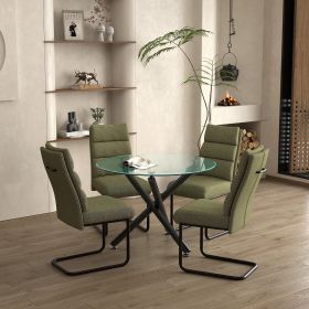 TALON (Color: BLACK TABLE/SAGE CHAIR)