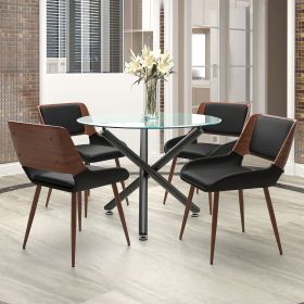 WILDER (Color: BLACK TABLE/BLACK CHAIR)