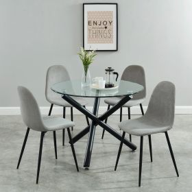DIABLO (Color: BLACK TABLE/GREY CHAIR)