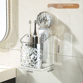 Waste Face Cloth Storage Box Bathroom Wall-mounted Shaver Storage Rack (Option: White Small Size)