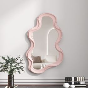 Cloud Shaped Mirror Makeup Mirror Student Dormitory (Option: Pink Ripple)
