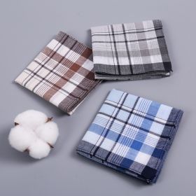 Pure Cotton Sweat Absorbing Men's Handkerchief Cotton Towel (Option: Style 2-40CM × 40CM)