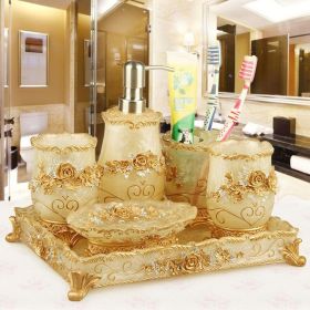 European Style Bathroom 6-piece Set Bathroom Suit (Option: B053 Six Piece Set)