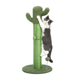 Pet Supplies Cactus Cat Tree Scratcher With Interactive Ball (Color: Style C)