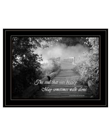 "Beauty (Grayscale)" by Trendy Decor 4U, Ready to Hang Framed Print, Black Frame (Color: as Pic)