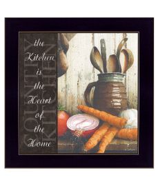 "Heart of the Home" by Artisan John Rossini, Ready to Hang Framed Print, Black Frame (Color: as Pic)