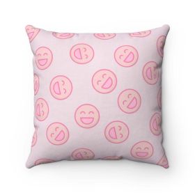 Smiley Face Logo Cushion Home Decoration Accents - 4 Sizes (size: 14" x 14")