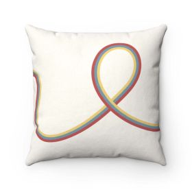 Abstract Swirl Lines Cushion Home Decoration Accents - 4 Sizes (size: 14" x 14")