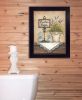 "Powder Room" by Mary Ann June, Ready to Hang Framed Print, Black Frame