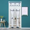 Double Yarn Door Curtain Anti-mosquito Flowers Embroidery Mute Bedroom Living Room Bathroom Universal Partition Home Decoration