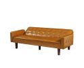 PU Leather Sofa Furniture Adjustable backrest Easily Assembles Loveseat
