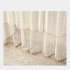 Double Yarn Lace Gauze Door Curtain Quiet Anti-mosquito Embroidered Living Room Bedroom Bathroom Universal Partition Home Decor