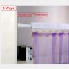 Double Yarn Door Curtain Anti-mosquito Flowers Embroidery Mute Bedroom Living Room Bathroom Universal Partition Home Decoration