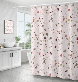 Bathroom Ins Morandi Terrazzo Shower Curtain (Option: Terrazzo Type B-120x180cm)