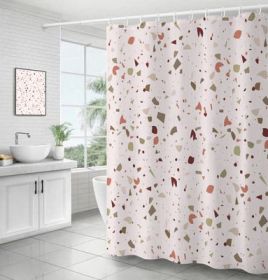 Bathroom Ins Morandi Terrazzo Shower Curtain (Option: Terrazzo Type B-120x180cm)