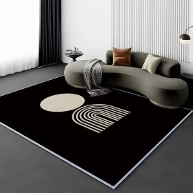 Living Room Carpet Fully Covered Bedroom And Household Sofa Table Carpet Bedside Stain-resistant Non-slip Foot Mat (Option: Lining1M-80160cm Crystal Velvet)