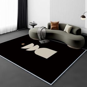 Living Room Carpet Fully Covered Bedroom And Household Sofa Table Carpet Bedside Stain-resistant Non-slip Foot Mat (Option: Lining3M-80160cm Crystal Velvet)