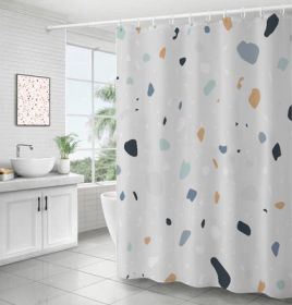 Bathroom Ins Morandi Terrazzo Shower Curtain (Option: Terrazzo Type D-120x180cm)