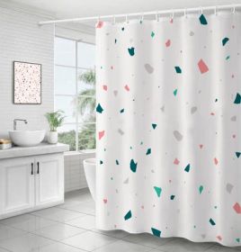 Bathroom Ins Morandi Terrazzo Shower Curtain (Option: Terrazzo Type C-180X180cm)