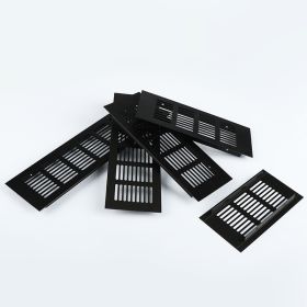 Aluminum Breathable Mesh Black Rectangular Vent Vent (Option: Black 150X 150mm)
