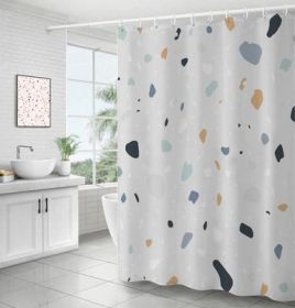 Bathroom Ins Morandi Terrazzo Shower Curtain (Option: Terrazzo Type D-150x180cm)