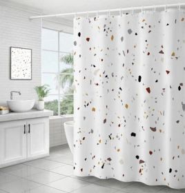 Bathroom Ins Morandi Terrazzo Shower Curtain (Option: Terrazzo-150x180cm)
